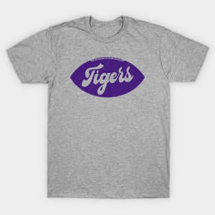 Retro Tigers Football // Purple and Gold T-Shirt